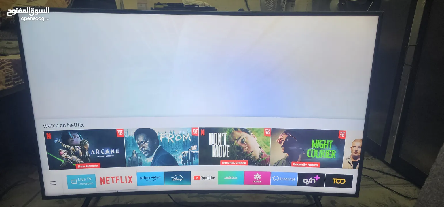 samsung curved model 55 inch 4k uhd smart led tv very good condition with all accessories