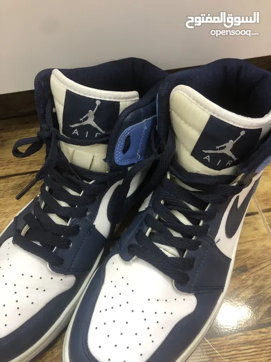 Used military blue jordans