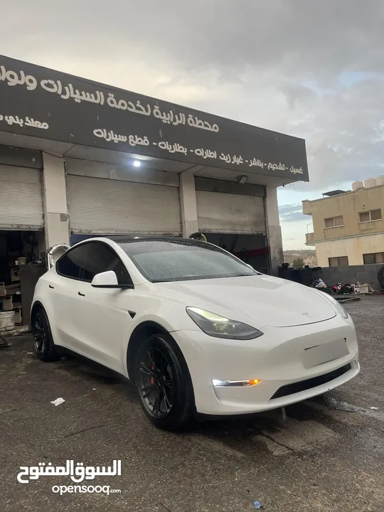 تيسلا مودل واي موديل 2023 لونغ رينج دوال موتور فحص كامل بحالة ممتازة قابل للبدل على سياره اقل ثمن