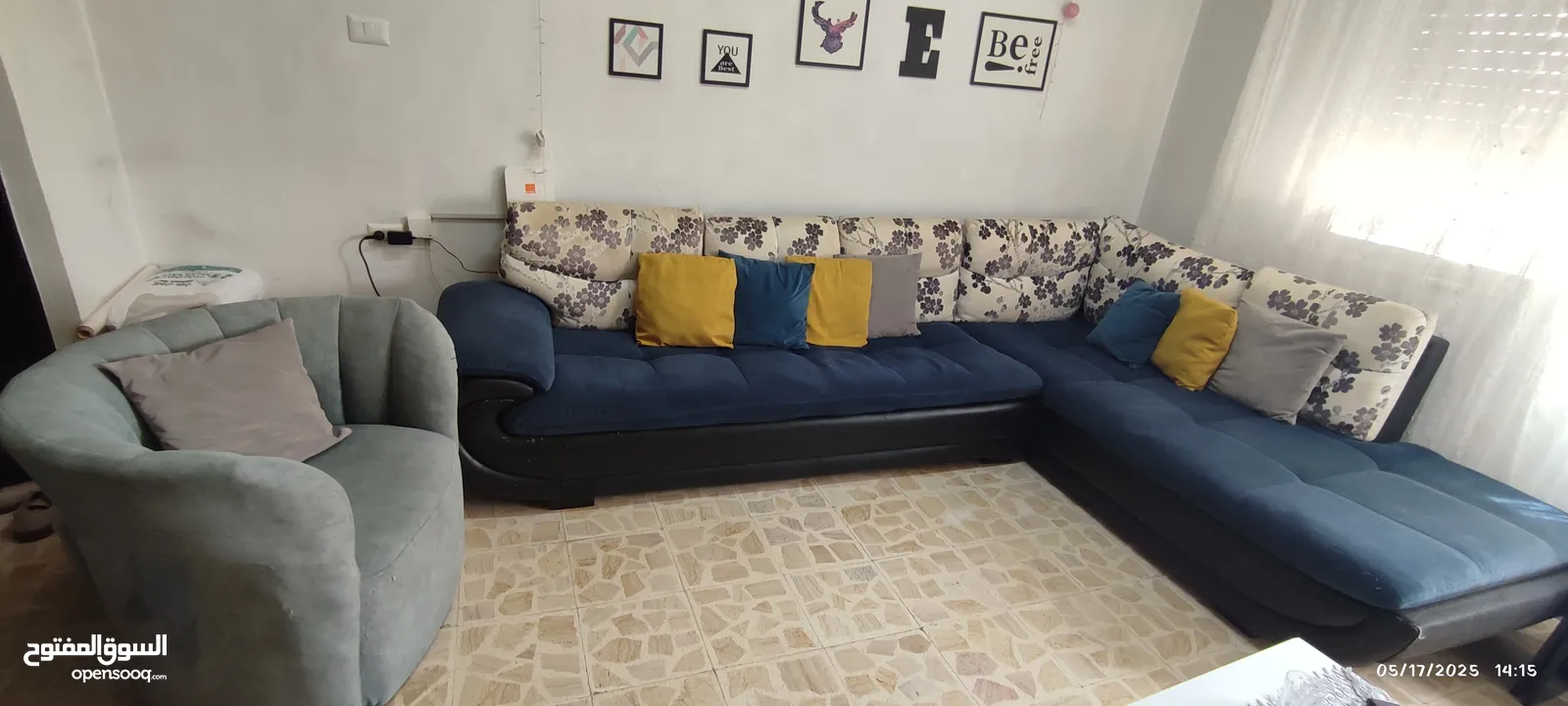 طقم جلوس كورنر مستعمل بحالة جيدة