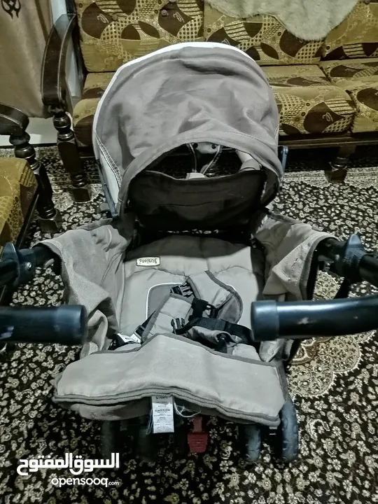 عرباية أطفال  Elevenflo + Car seat، عرباية توأم ماركة Juniers