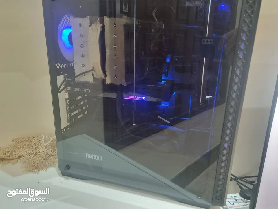 High end gaming PC with logitech racing wheel,shiftier and quest 2 VR headset