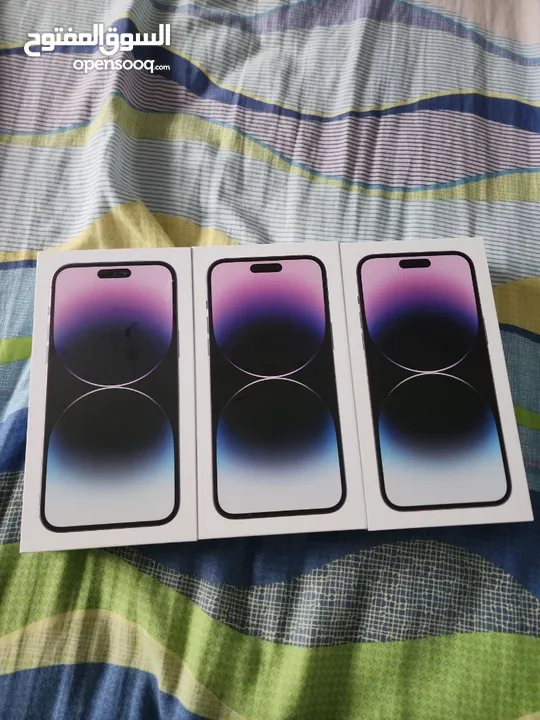 iPhone 14 pro 128GB/256GB جديد كفالة شرق اوسط ايفون 14 جديد كفالة لمدة عام