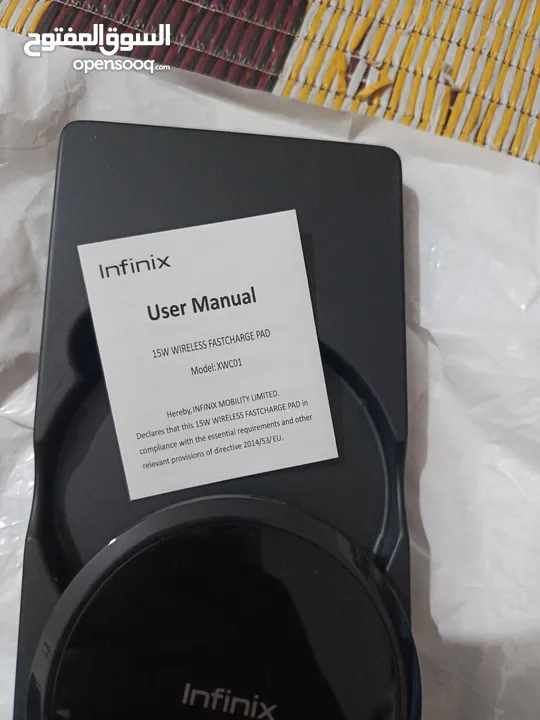 شاحن لاسلكي infinix جديد بكرتونته ولا استخدام 15W