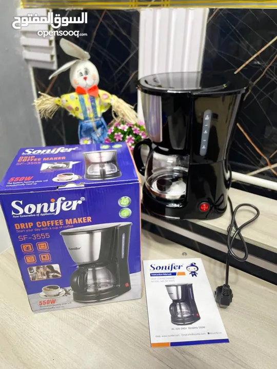 صباحك أجمل بفنجانك الجاهز! ماكينة Sonifer Drip Coffee Maker سهولة – سرعة – طعم لا يقاوم!