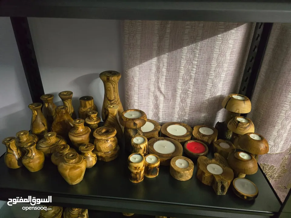 تحف خشب طبيعي