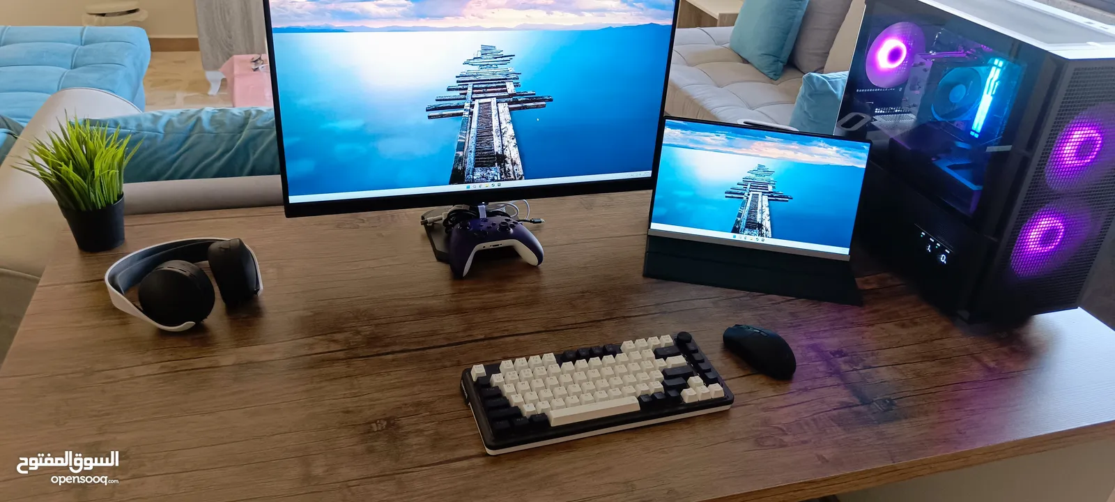 gaming PC setup استخدام شهر خفيف بحالة الوكالة