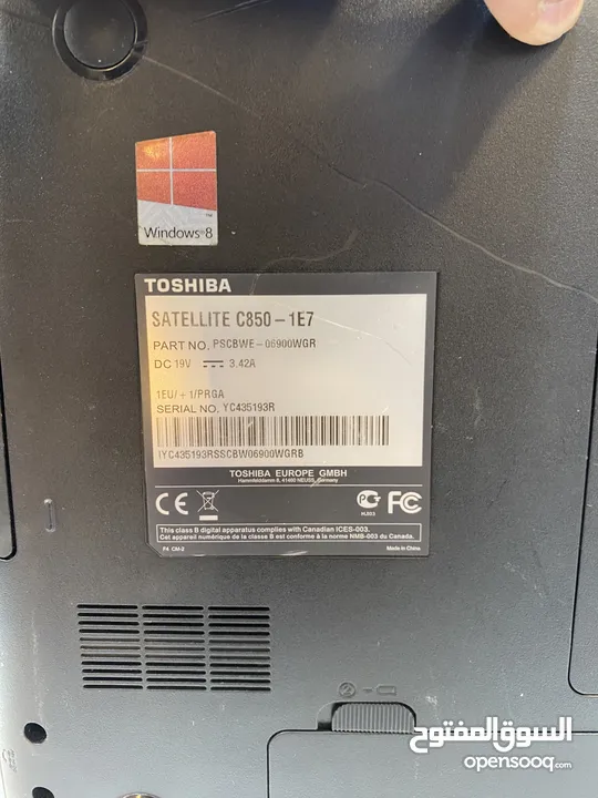 Laptop toshiba core i3 1000GB used