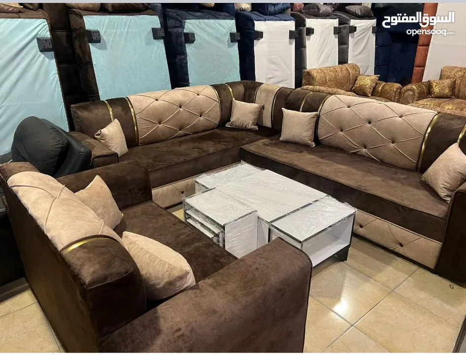 طقم كورنر شرحات 7 مقاعد بسعر 155