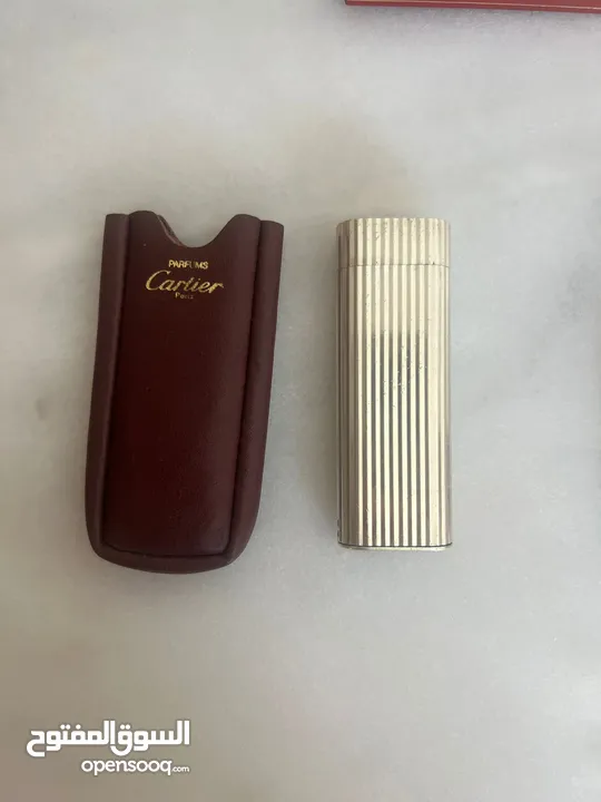 Cartier lighter, silver-colored, nice condition, gas-tight