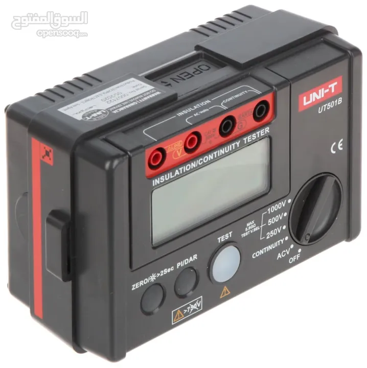 يتوفر لدينا جهاز مقاومة العزل (ميجر)  #UNI_T_UT500  1-AC voltage measurement   *يقوم بقياس الجهد