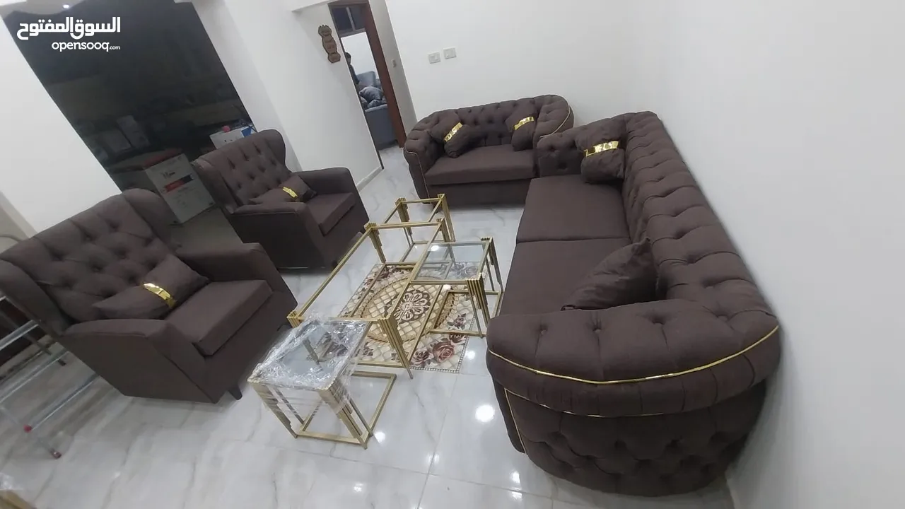كنب 7مقاعد جميع الالوان متوفره عرض لاسبوع فقط 249