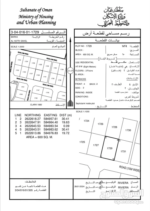ارض للبيع في الحفري/ موقع مناسب للبناء / وتتوفر جميع الخدمات على شارع قار/تتوفر الشبك
