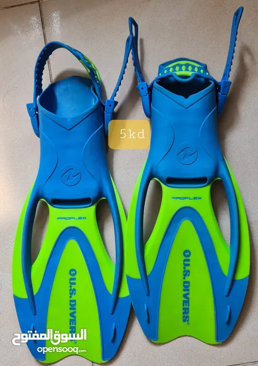 Diving swim fins for sale in very good condition