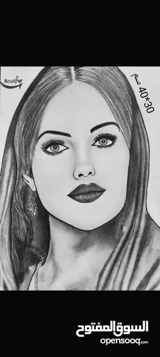 لوحات فنية رسم يدوي حسب الطلب