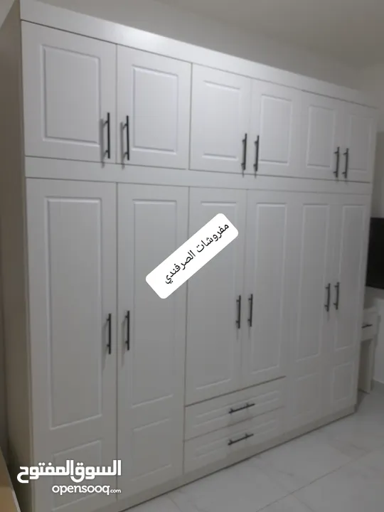 خزائن ملابس خشب لامنيت 18م لاتيه او حسب الطلب احجام كبيره درف او سحاب جميع الوان