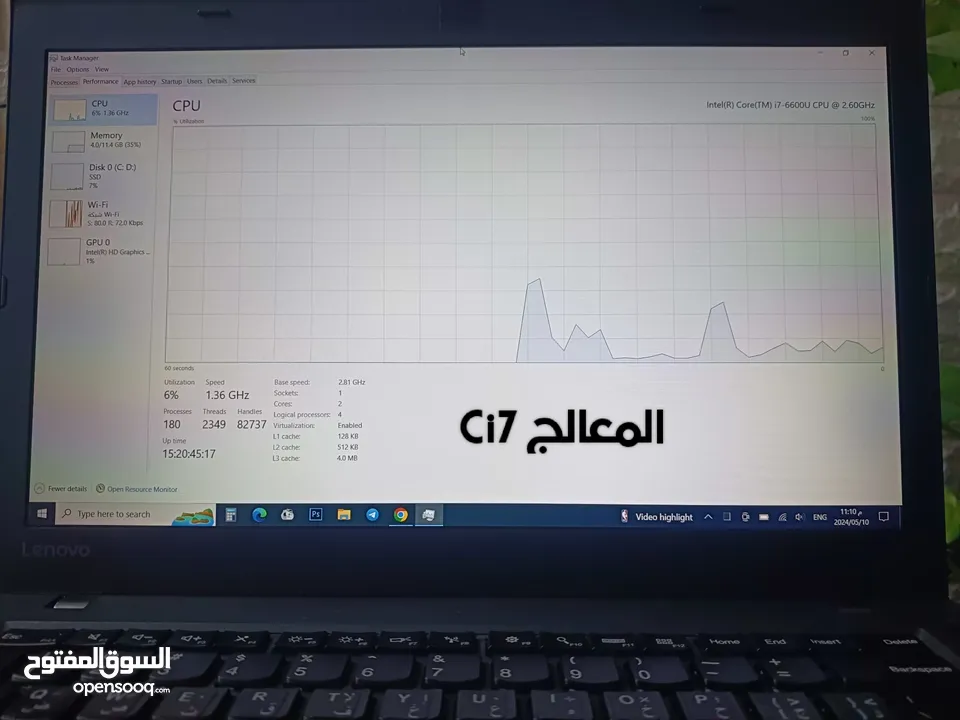 لابتوب LENOVO لمس نظافة 97%