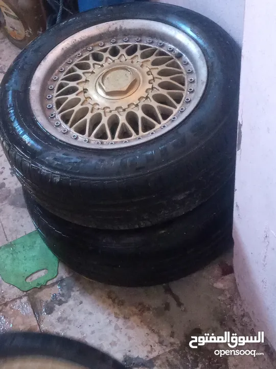 جنط  bbs  الماني اصلي .15 بحالة جيدة جدا . 5 براغي محير .... مع كوشوك نظيف