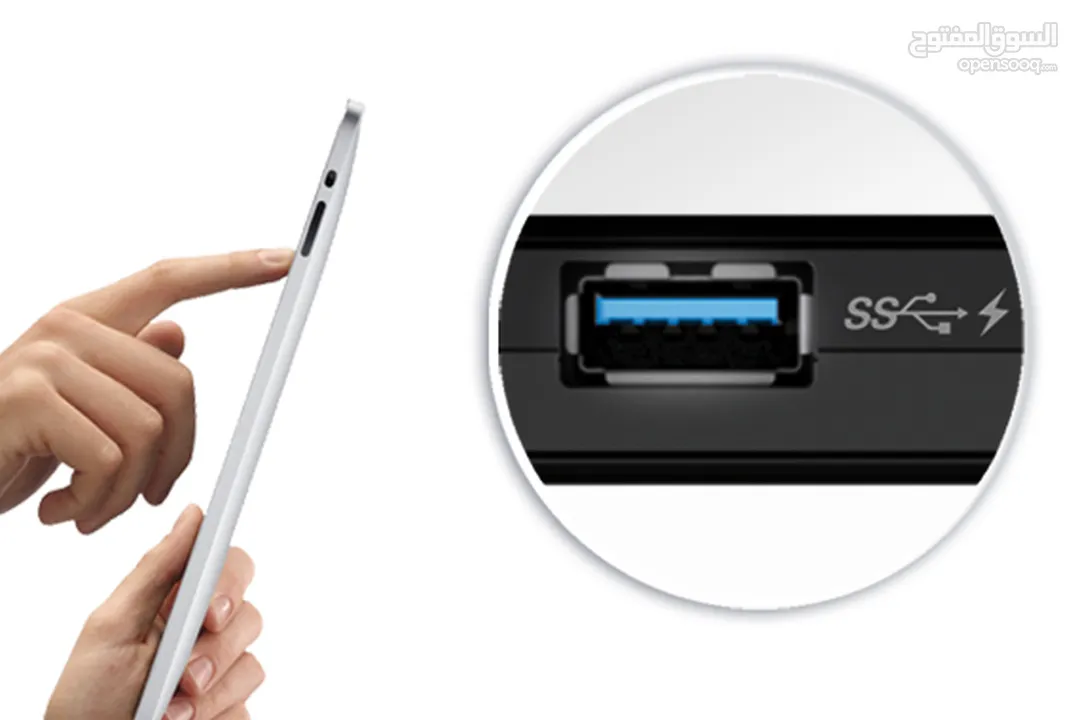 موزع  USB HUB عالي السرعة 3.1 و 4 مداخل Transcend HUB 2 Type-A 4 Port USB HUB SuperSpeed 3.0