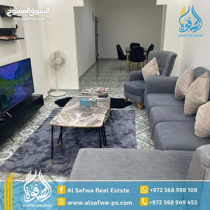شقه مفروشه للايجار بتونيا قرب دوار المدارس