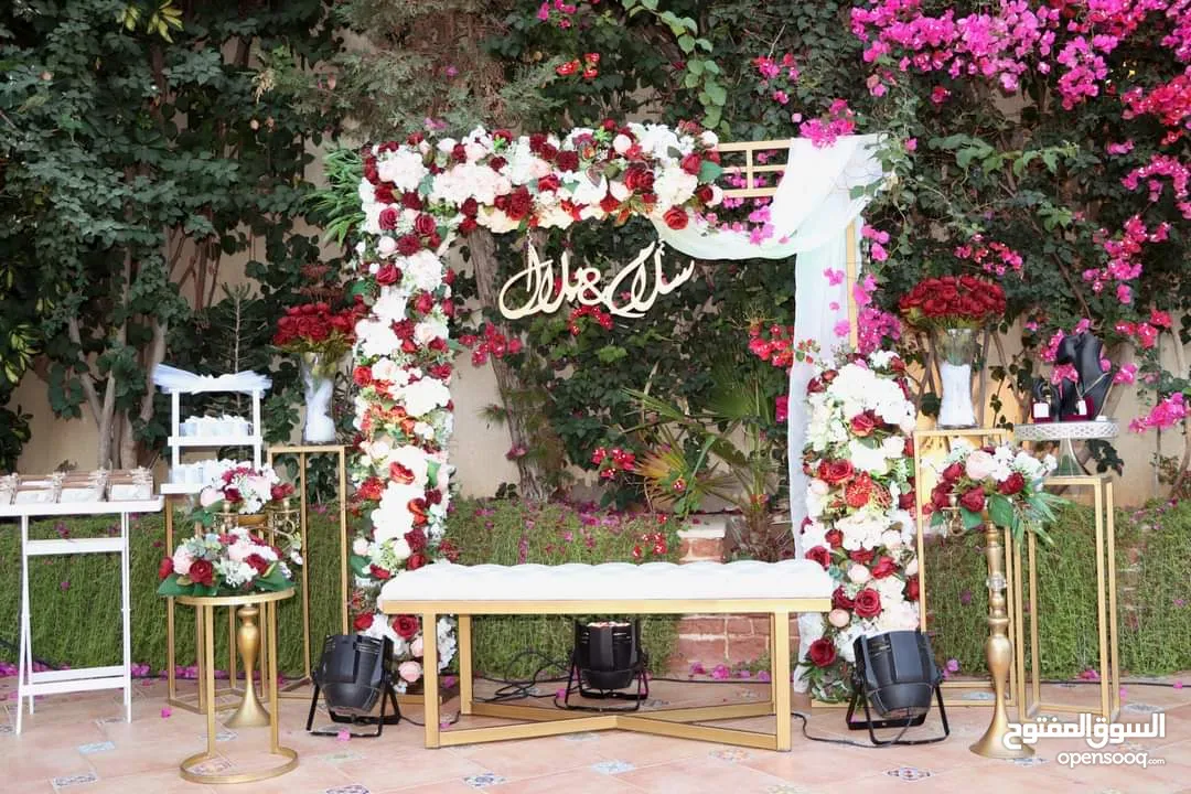 كوشات فاخرة للإيجار للاعراس وحفلات الخطوبة