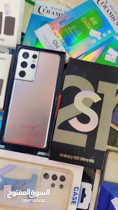 عرض خاص : Samsung S21 ultra 256gb هاتف نظيف جدا مع جميع ملحقاتة بدون اي مشاكل و بأقل سعر