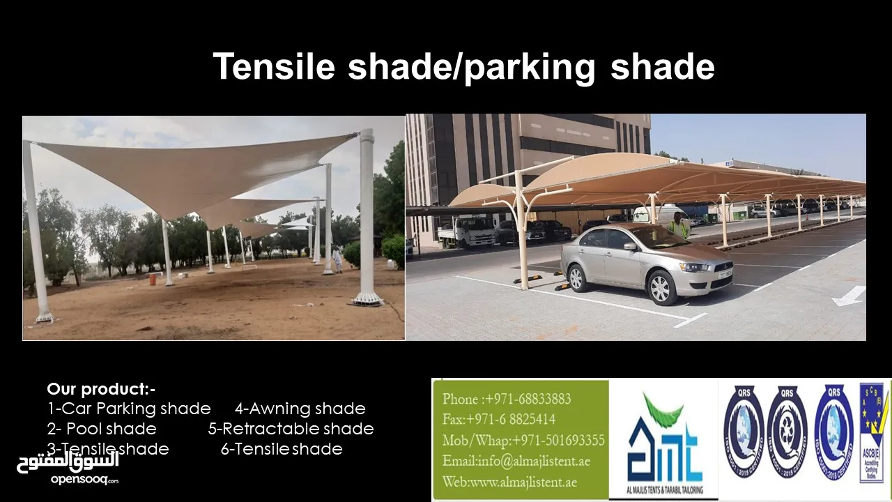 Car Parking & tent shade