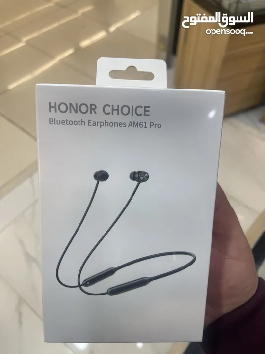 ساعة honor choice مستخدمة وسماعة honor am61  pro bluetooth جديدة للبيع