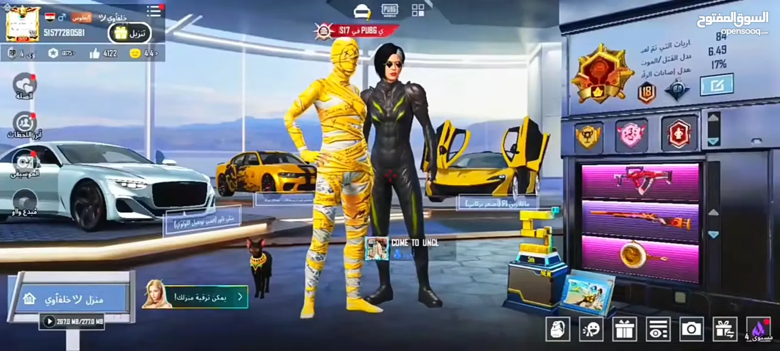 حساب ببجي العالمية للبيع