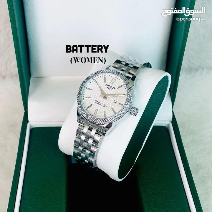 ساعة رجالية ونسائية من ماركات عالمية مختلفة  Rolex // Tissot // kalvin klein // cartier //  cucci