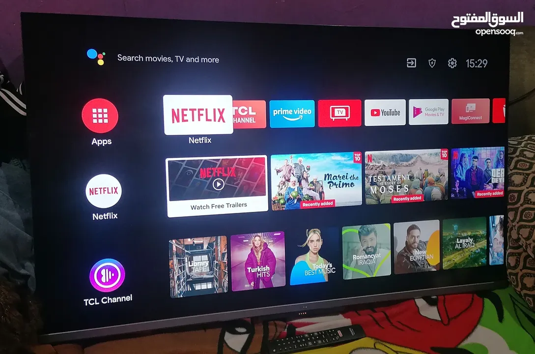TCL 50 inches smart with remote you tube Netflix new condition no scratches as new Hdmi US