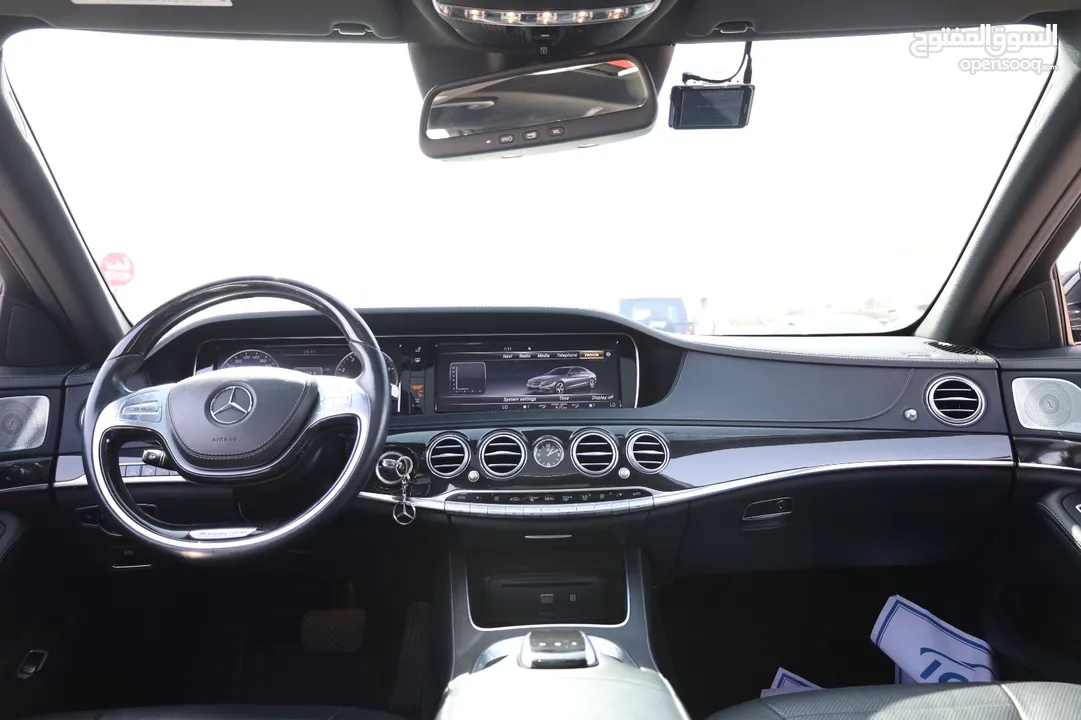 مرسيدس بنز S500 موديل 2016 فل اوبشن بانوراما خمس زرار بحالة ممتازة