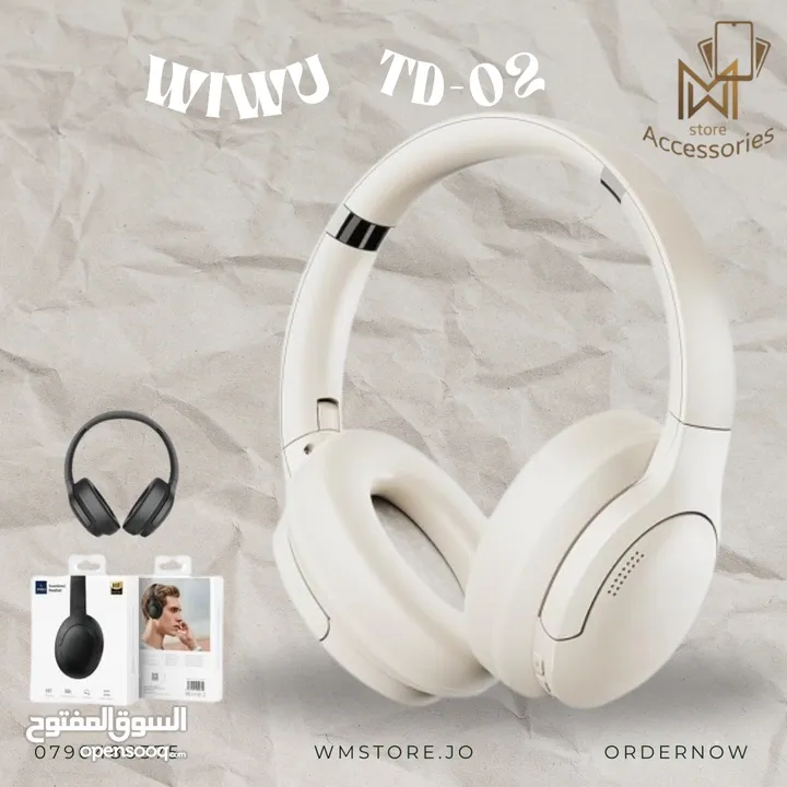 هيدسيت WIWU SOUNDCOOL TD-02 المميزه بكفالة الوكيل الحصري وتوصـيل مجاني لكل مكان بالاردن