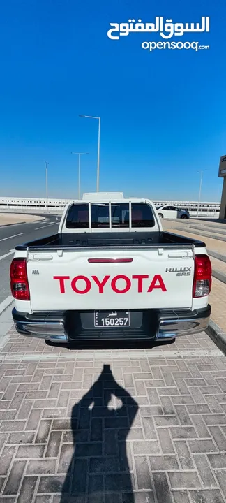 هايلوكس وارد قطر موديل 2018 دبل ماشيه 170 الـف نظيف 