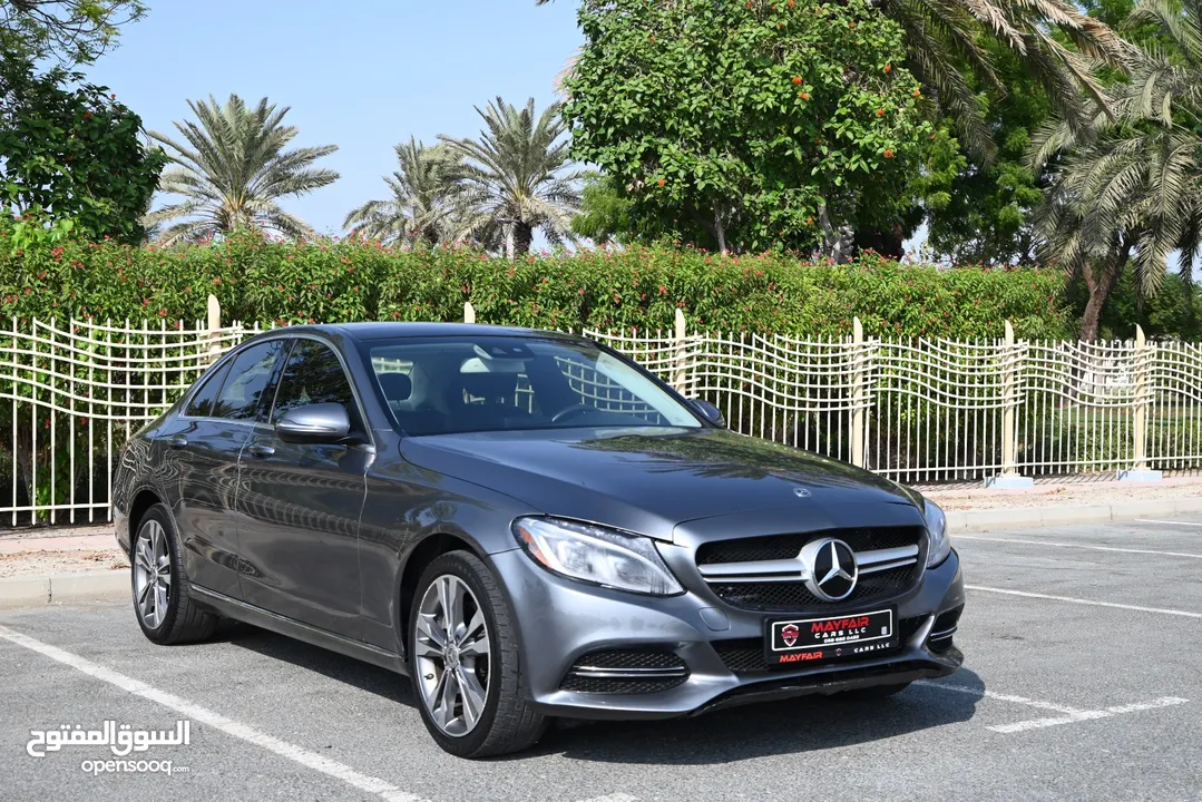 0% DP - ENGINE+GEAR+CHASSIS GURANTEE - MERCEDESE C300 2.0 4MATIC LEXURY AWD 2017  - US SPECS