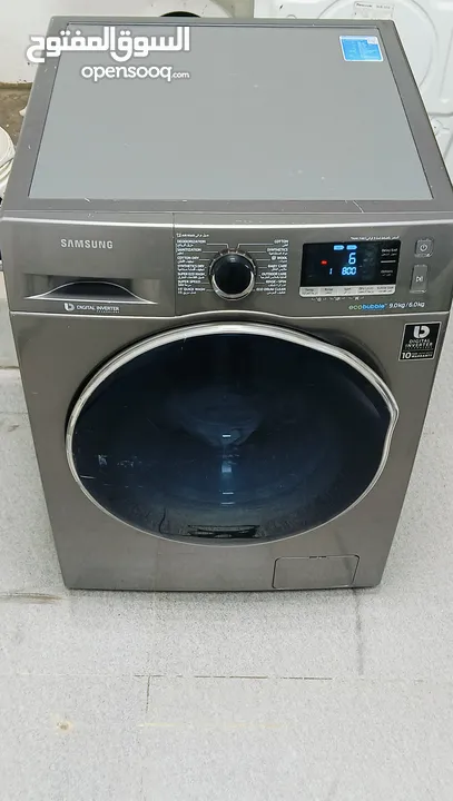 Samsung new model 9-6 kg washer and dryer for sale in good working delivery is available