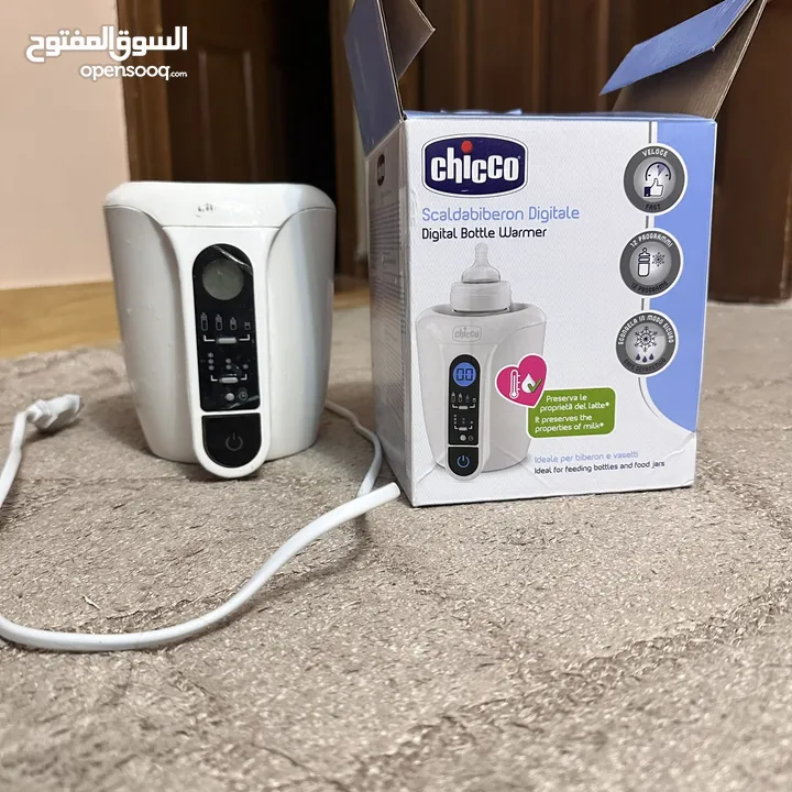 جهاز تسخين الرضاعة للبيبي ديجيتال Chicco bottle    السعر 20 دينار warmer