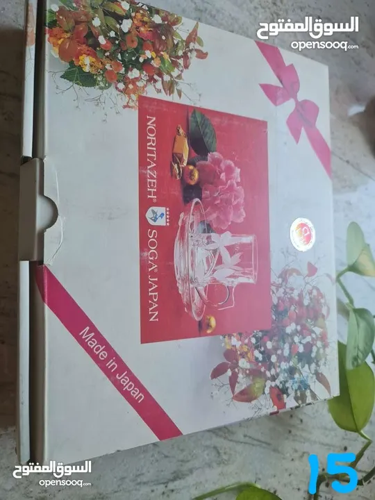 طقم شاي زجاجي