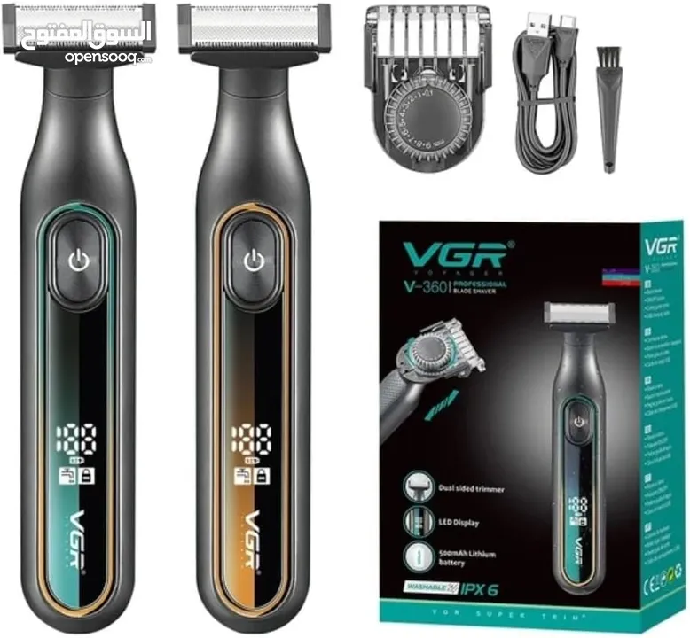 عرض على ماكينة VGR 360 الأصلية ماكينة حلاقة متطورة للذقن والجسم