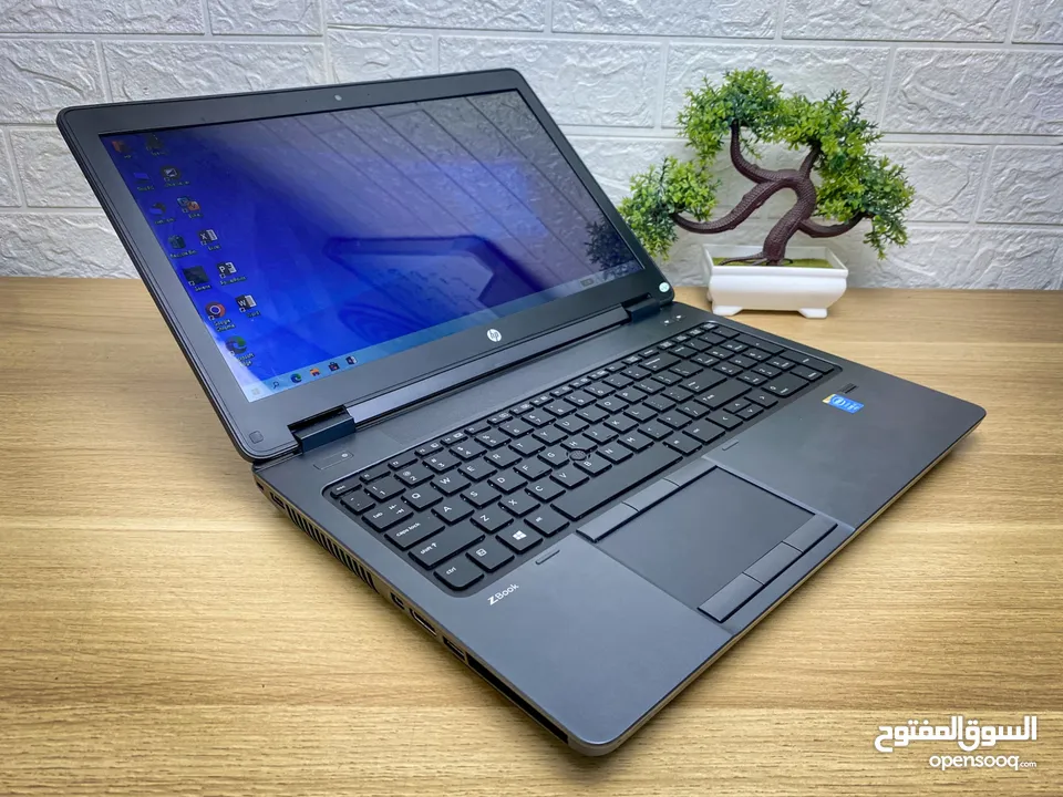 لابتوب الوحش HP ZBOOK ، كارت شاشة خارجي لإلعاب ، كور i7 ، رام 16 كيكا ، SSD 256 مع 6 مكافئات