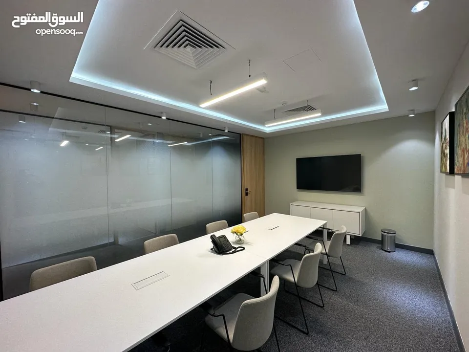 Fully Furnished Co-Work Offices with Free Services