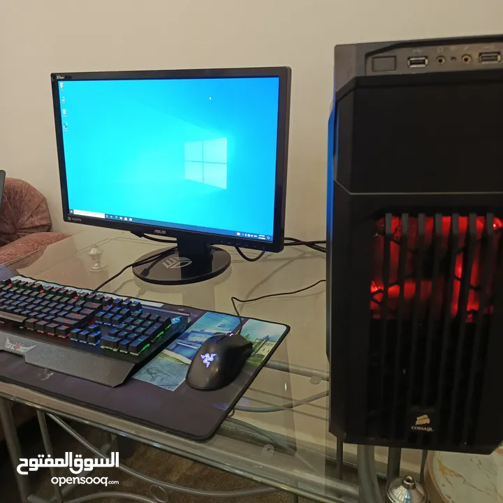 تجميعة pc gaming كاملة للبيع او البدل