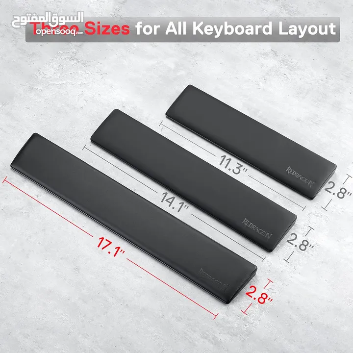 Redragon P037 Meteor L Computer Keyboard Wrist Rest Pad ركاية يد نوعية ممتازة ريدراجون