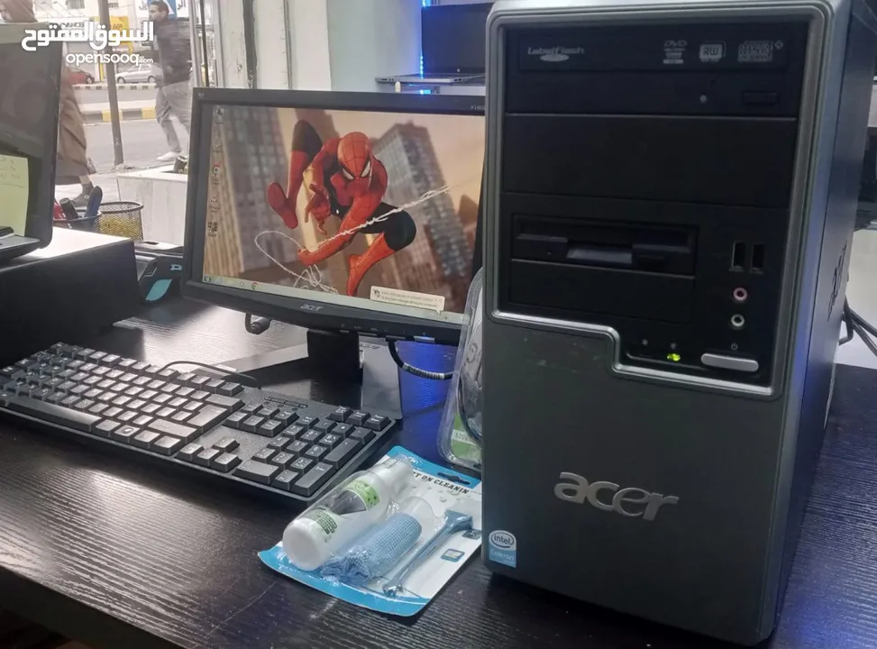 ايسر  acer المعالج كورتيديو الهارديسك hdd 160 بلاك سريع جدا كامل أغراضه