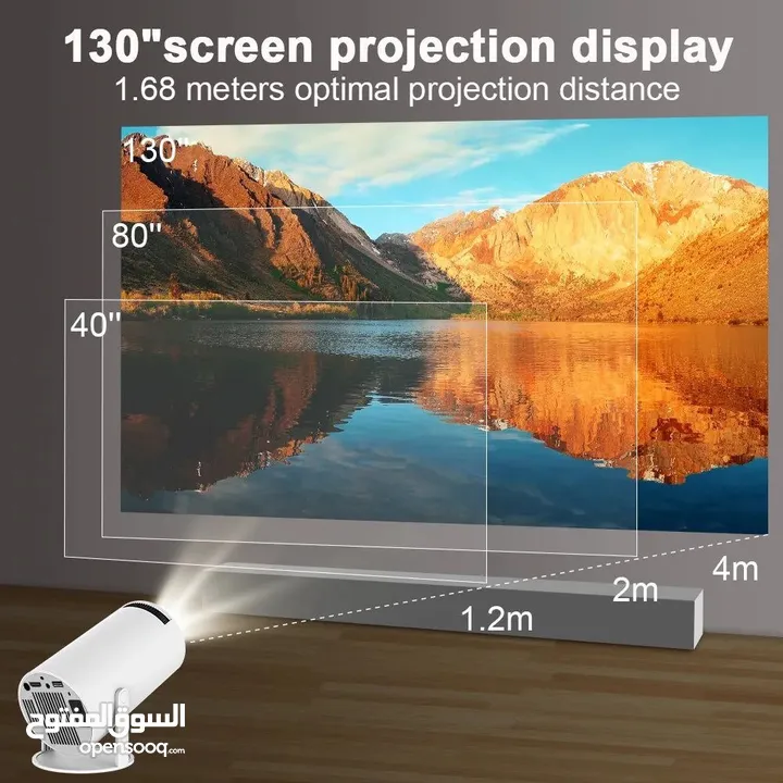 بروجكتر يغنيك كليا علي الشاشة بدقة 4K Ultra HD