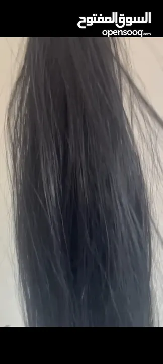 باروكة شعر طبيعي هندي  ووصلات شعر حرارية نخب اول مع لاصق هدية ممكن غسلهم واستشوارهم بشكل مستمر