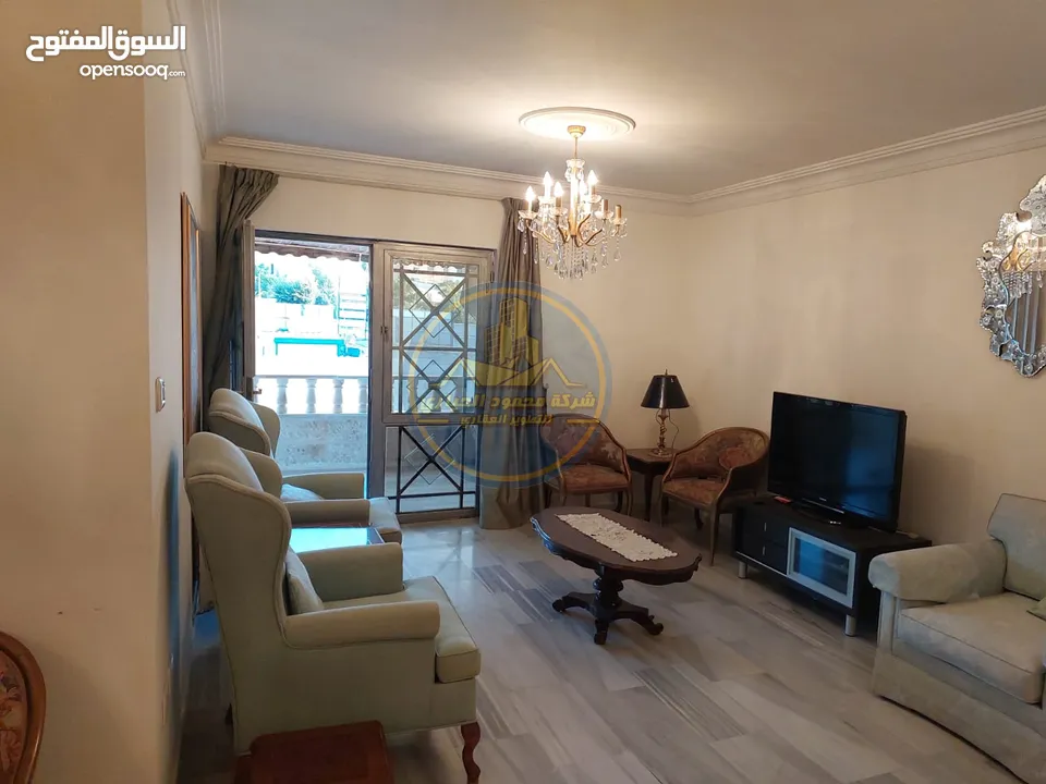 رقم الاعلان (5315) شقة أرضية للبيع في الرابية مقابل شيف اياد موقع مميز