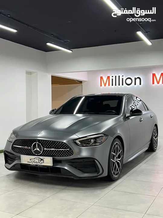 Mercedes-Benz C300 2022 Gray Maeet مرسيدس بنز باللون مميز