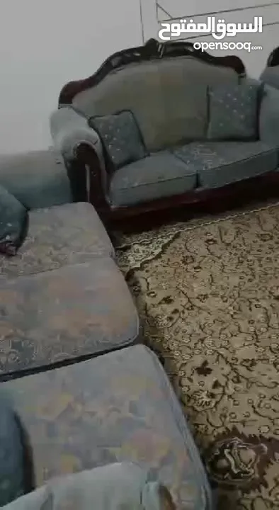 طقم كنب خشب زان8مقاعد