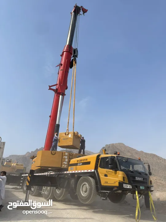 220-160-100-80-50-30-25 ton crane PDO/OXY approved available on reasonable rent in oman